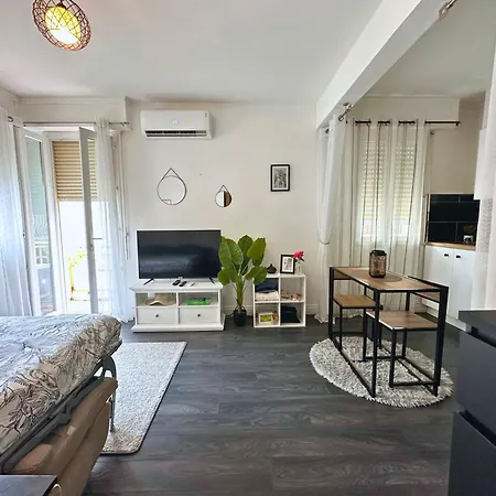 Cosy Palm Beach, Pres De La Et De La Croisette Lägenhet